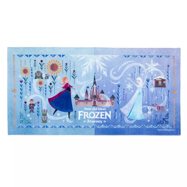 🏰東京迪士尼海洋 Frozen Journey Elsa Anna 浴巾