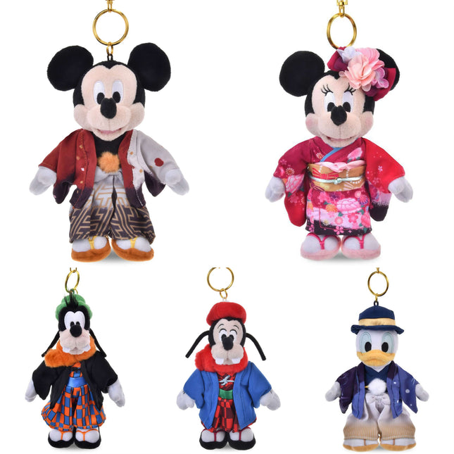 🇯🇵DisneyStore Kimono Mickey Minnie Goofy Max Donald 鎖匙扣