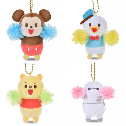 🇯🇵DisneyStore Mickey Donald Pooh 應援PONPON 鎖匙扣