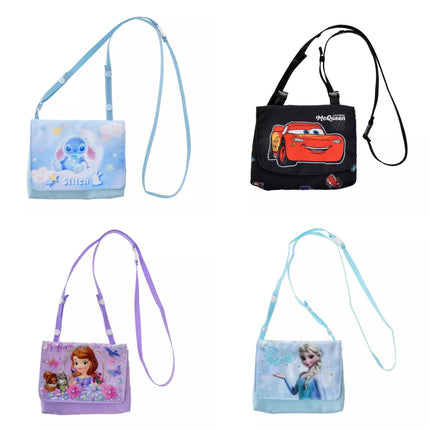 🇯🇵DisneyStore Stitch Lightning McQueen Sofia Elsa 兒童斜孭袋