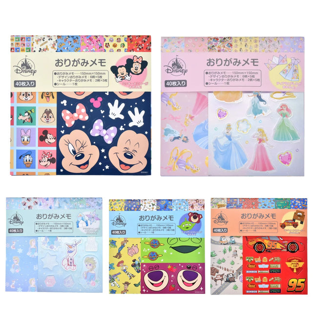 🇯🇵DisneyStore Mickey and Friends Disney Princess Frozen Toy Story Cars 兒童摺紙套裝