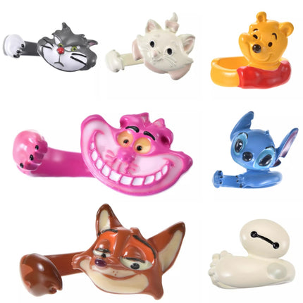 🇯🇵DisneyStore Pooh Stitch Lucifer Cheshire Cat Nick Marie Cat 戒指
