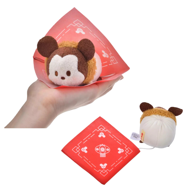 🇯🇵DisneyStore Mickey Minnie Chip and Dale Pooh Baymax 中華包 Tsum Tsum