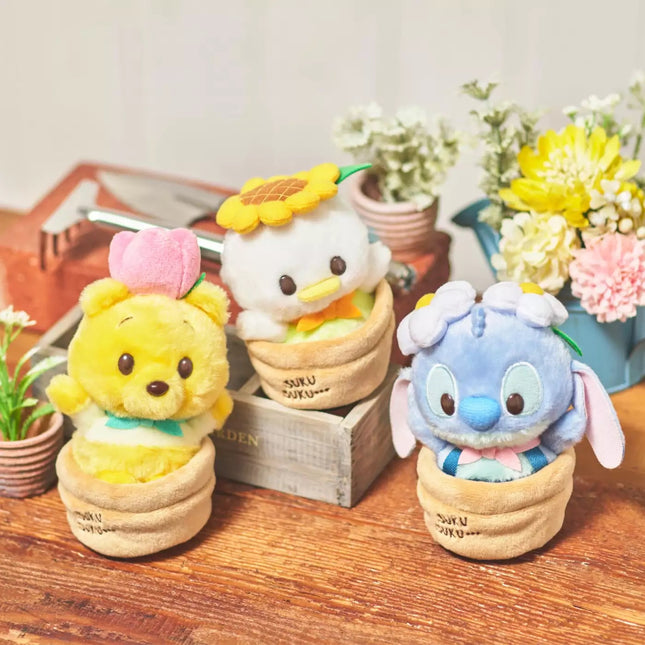 🇯🇵DisneyStore Donald Pooh Stitch 園藝 Urupocha-chan