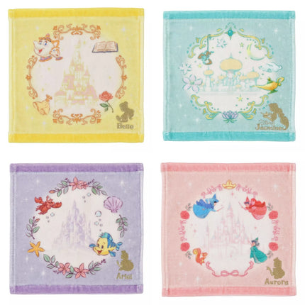 🇯🇵DisneyStore Aurora Ariel Belle Jasmine Castle 手巾