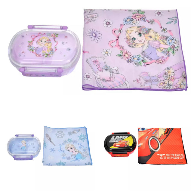 🇯🇵DisneyStore Rapunzel Elsa Cars 兒童食物盒連餐墊