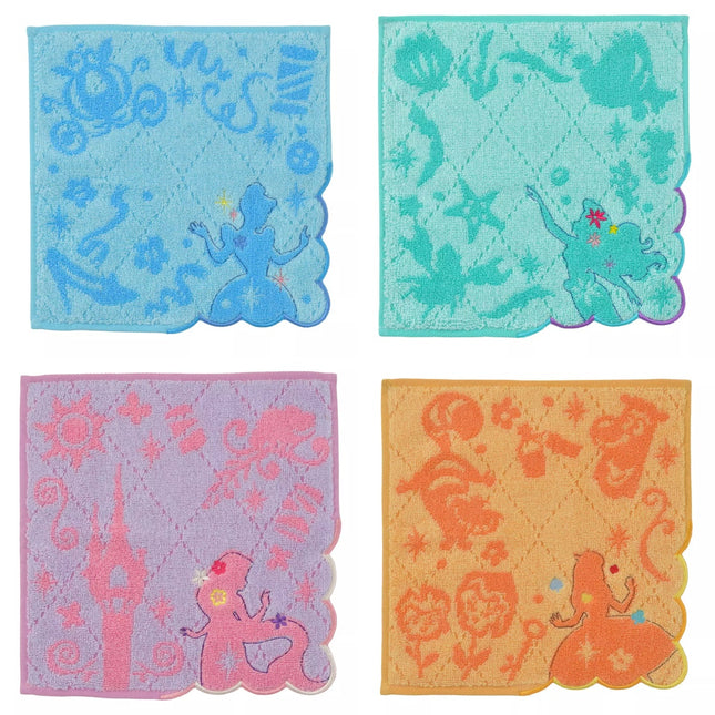🇯🇵DisneyStore Cinderella Ariel Rapunzel Alice 剪影 手巾