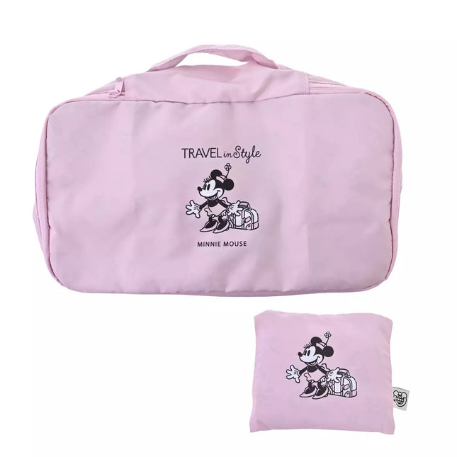 🇯🇵DisneyStore Minnie TRAVEL 壓縮行李袋(S)