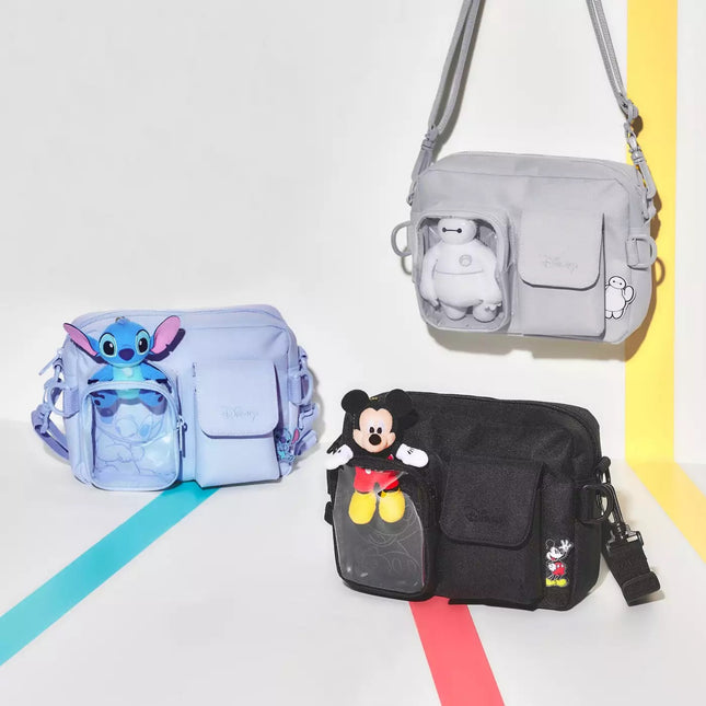 🇯🇵DisneyStore Mickey Stitch Baymax Casual Bag 斜孭袋