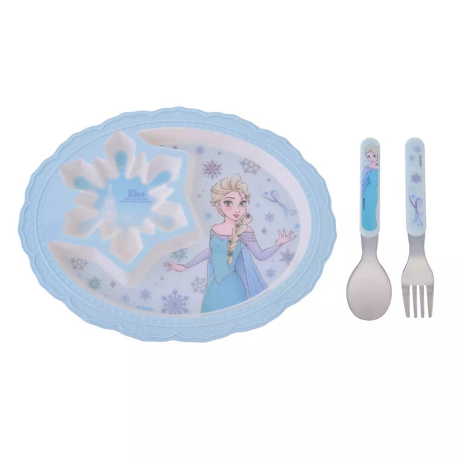 🇯🇵DisneyStore Elsa 樹脂兒童餐盤套裝