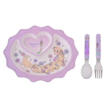 🇯🇵DisneyStore Rapunzel 樹脂兒童餐盤套裝