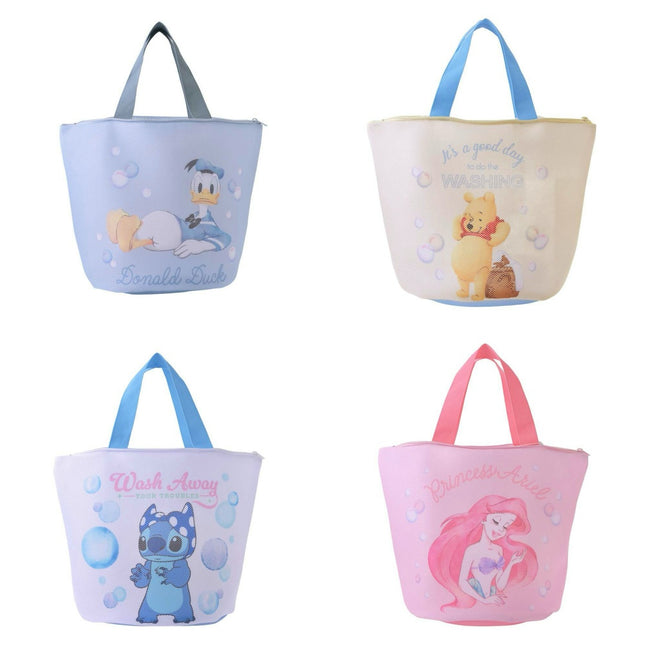 🇯🇵DisneyStore Pooh Donald Stitch Ariel BATH & LAUNDRY 洗衣袋