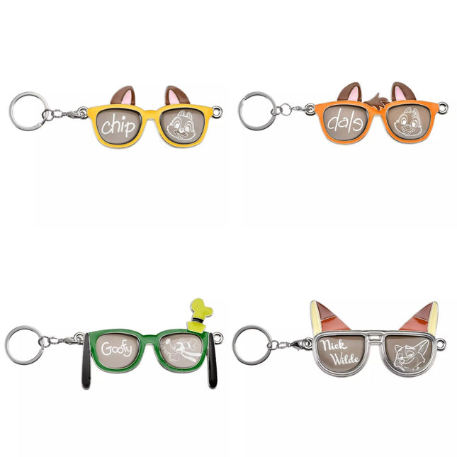 🇯🇵DisneyStore Goofy Chip and Dale Nick Fes 太陽眼鏡鎖匙扣