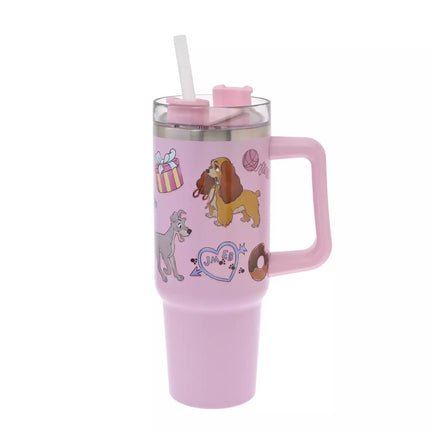 🇯🇵DisneyStore Lady and the Tramp Drinkware 不鏽鋼飲管杯