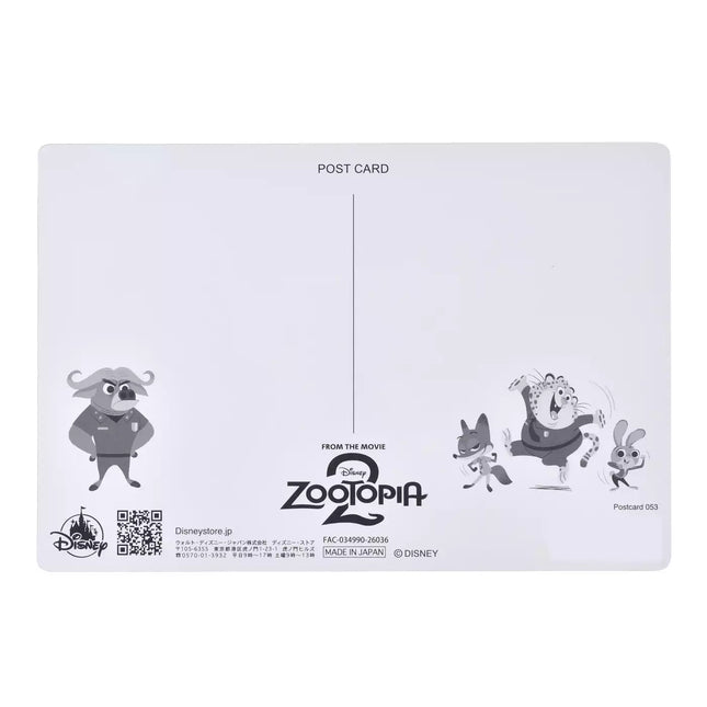 🇯🇵DisneyStore Zootopia 2 Judy Nick Lenticular Postcard