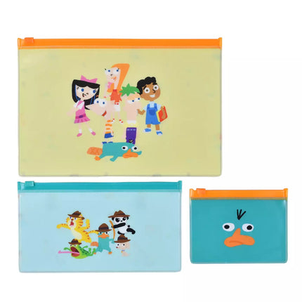🇯🇵DisneyStore Perry PHINEAS ＆ FERB Pouch 套裝