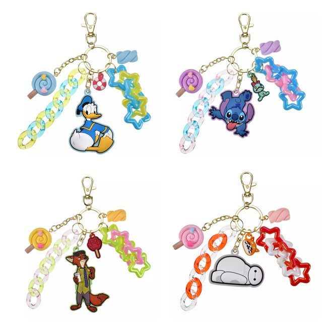 🇯🇵DisneyStore Donald Stitch Nick Baymax Fes Sweets 鎖匙扣