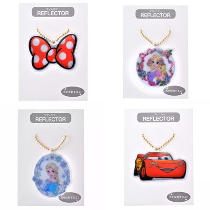 🇯🇵DisneyStore Minnie Rapunzel Elsa Lightning McQueen 兒童反光掛飾