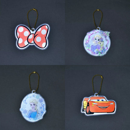 🇯🇵DisneyStore Minnie Rapunzel Elsa Lightning McQueen 兒童反光掛飾
