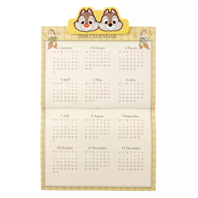 🇯🇵DisneyStore Chip and Dale 掛牆月曆
