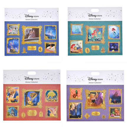 🇯🇵DisneyStore Cinderella Beauty and the Beast Ariel Rapunzel 貼紙