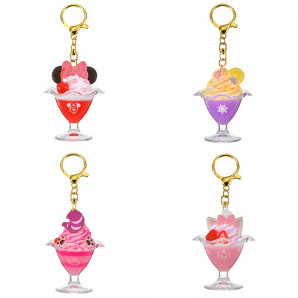 🇯🇵DisneyStore Minnie Rapunzel Marie Cat Cheshire Cat Parfait Fes 鎖匙扣