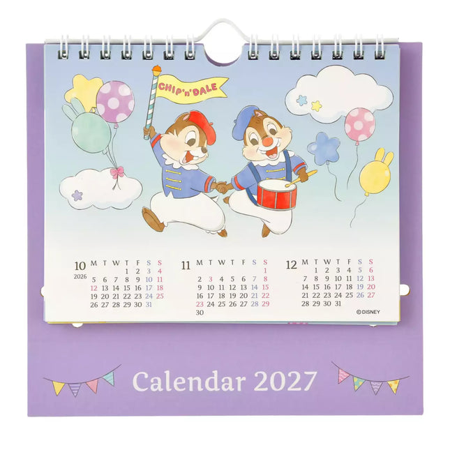 🇯🇵DisneyStore Chip and Dale 坐枱月曆