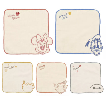 🇯🇵DisneyStore Minnie Donald Pooh Marie Cat Baymax 刺繡手巾