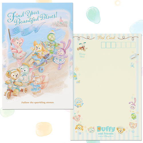 🏰東京迪士尼海洋 Find Your Beautiful Blues! Duffy and Friends Postcard