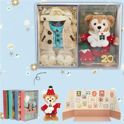 🏰東京迪士尼海洋 My Memories With Duffy POZY PLUSHY 骨架公仔衫套裝