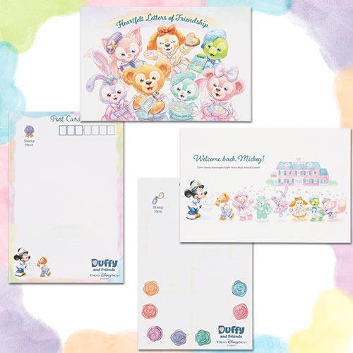 🏰東京迪士尼海洋 Heartfelt Letters of Friendship Duffy and Friends Postcard