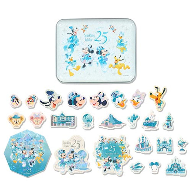 🏰東京迪士尼海洋 25th Sparkling Jubilee Mickey and Friends 貼紙套裝