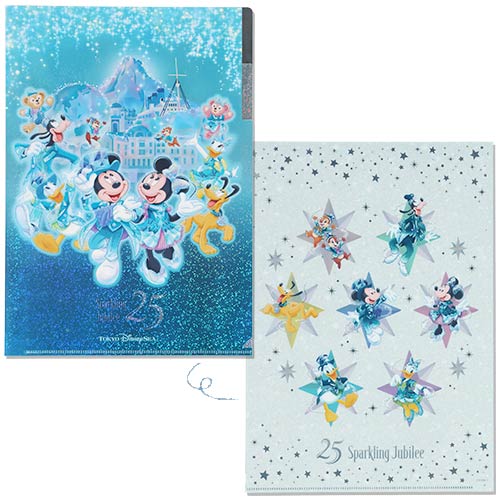 🏰東京迪士尼海洋 25th Sparkling Jubilee Mickey and Friends File套裝