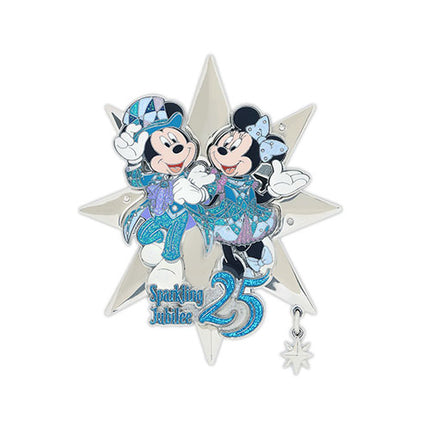 🏰東京迪士尼海洋 25th Sparkling Jubilee Mickey Minnie Pin