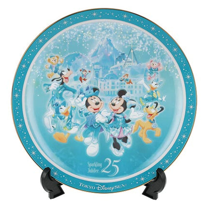 🏰東京迪士尼海洋 25th Sparkling Jubilee Mickey and Friends 陶瓷碟擺設
