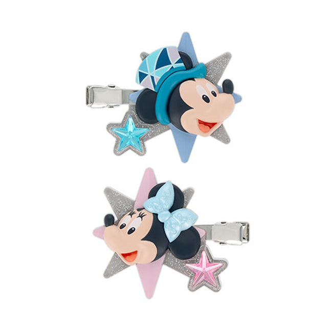🏰東京迪士尼海洋 25th Sparkling Jubilee Mickey Minnie 髮夾