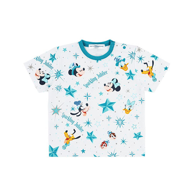 🏰東京迪士尼海洋 25th Sparkling Jubilee Mickey and Friends BB T-shirt