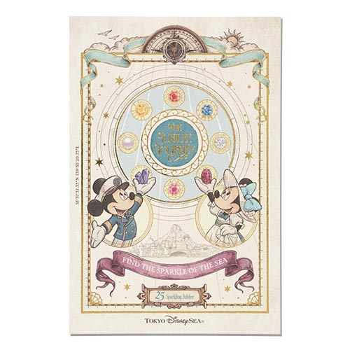 🏰東京迪士尼海洋 25th The Jubilee Journey Mickey Minnie Postcard