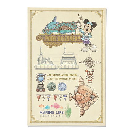 🏰東京迪士尼海洋 25th The Jubilee Journey Mickey Minnie Postcard