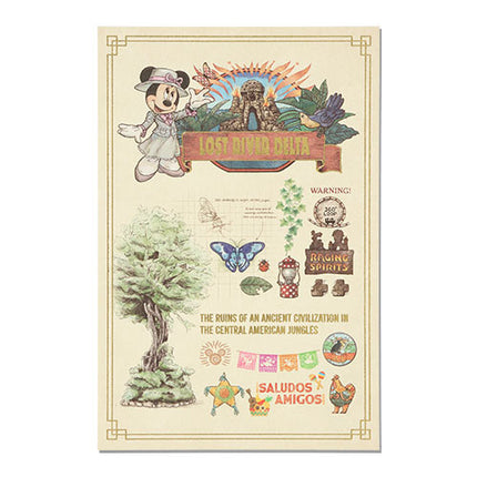 🏰東京迪士尼海洋 25th The Jubilee Journey Mickey Minnie Postcard