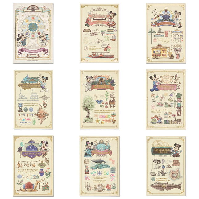 🏰東京迪士尼海洋 25th The Jubilee Journey Mickey Minnie Postcard