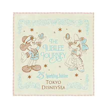 🏰東京迪士尼海洋 25th The Jubilee Journey Mickey Minnie 手巾