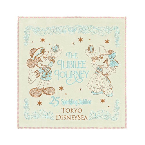 🏰東京迪士尼海洋 25th The Jubilee Journey Mickey Minnie 手巾