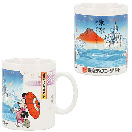 🏰東京迪士尼 Mickey Minnie 和服 陶瓷杯