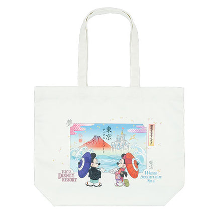 🏰東京迪士尼 Mickey Minnie 和服 帆布袋