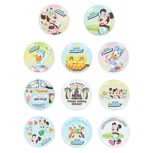 🏰東京迪士尼 Mickey and Friends Hello Hello Summer! Badge 盲盒