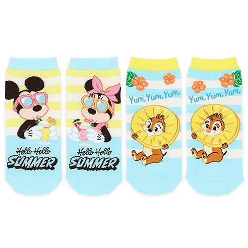 🏰東京迪士尼 Mickey Minnie Chip and Dale Hello Hello Summer! 襪套裝