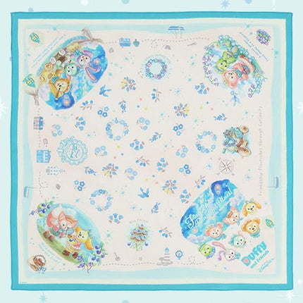 🏰東京迪士尼海洋 Find Your Beautiful Blues! Duffy and Friends 絲巾