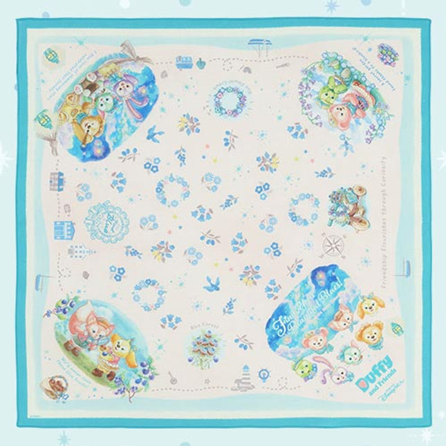🏰東京迪士尼海洋 Find Your Beautiful Blues! Duffy and Friends 絲巾