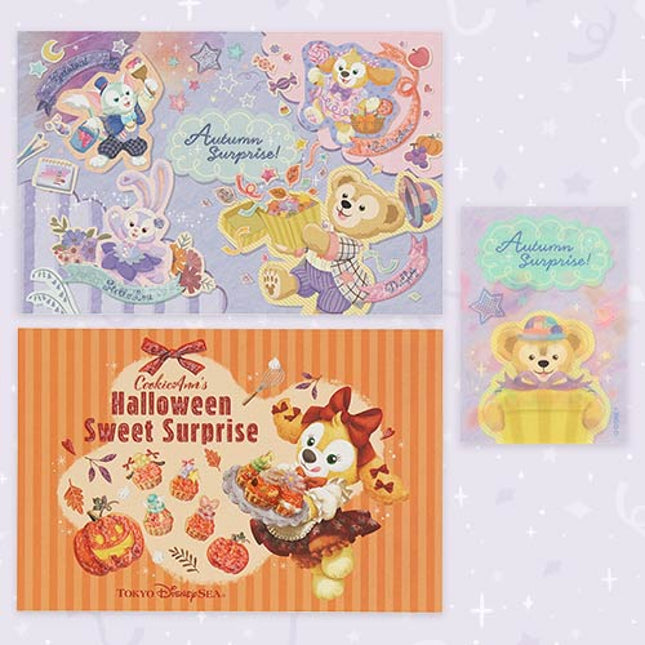 🏰東京迪士尼海洋 Duffy and Friends Autumn Surprise! Postcard+貼紙
